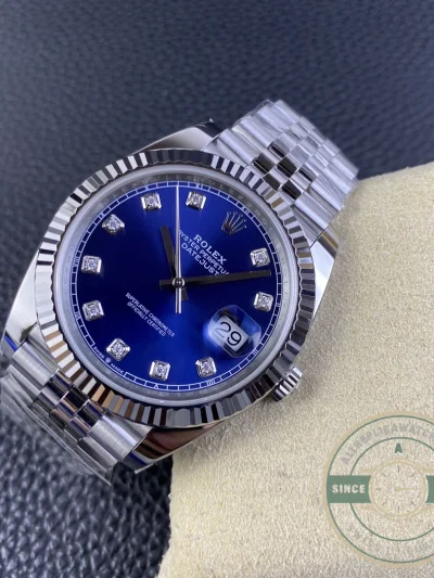 Replica Datejust Blue Diamond Dial 41mm 126334 - Swiss Movement Replica Watch
