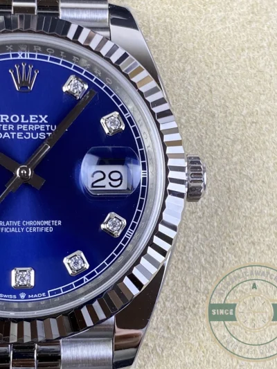 Replica Datejust Blue Diamond Dial 41mm 126334 - Affordable Luxury Replica Timepiece