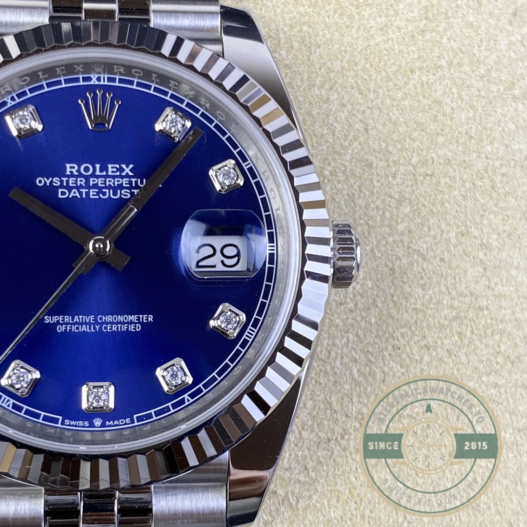 Replica Datejust Blue Diamond Dial 41mm 126334 - Affordable Luxury Replica Timepiece