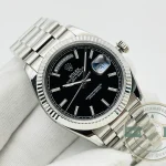 Replica Day-Date 40mm Platinum Black Dial 228236 - Swiss-Made Clone Watch