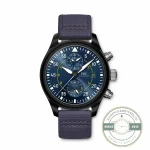 Replica IWC Blue Angels Chronograph IW389008, 44.5mm sandblasted ceramic