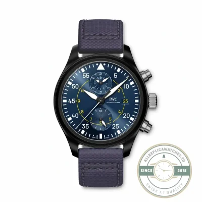 Replica IWC Pilot’s Chronograph Blue Angels 44.5mm IW389008 - 1:1 Swiss Replica Watch