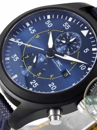 Replica IWC Pilot’s Chronograph Blue Angels 44.5mm IW389008 - Factory Super Clone Watch