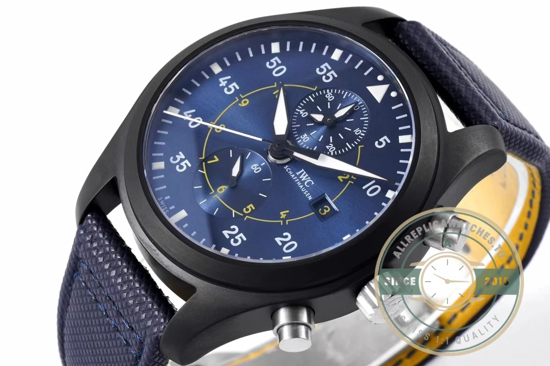 Replica IWC Pilot’s Chronograph Blue Angels 44.5mm IW389008 - Factory Super Clone Watch