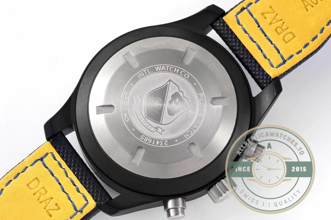 Replica IWC Pilot’s Chronograph Blue Angels 44.5mm IW389008 - 1:1 Swiss Replica Watch
