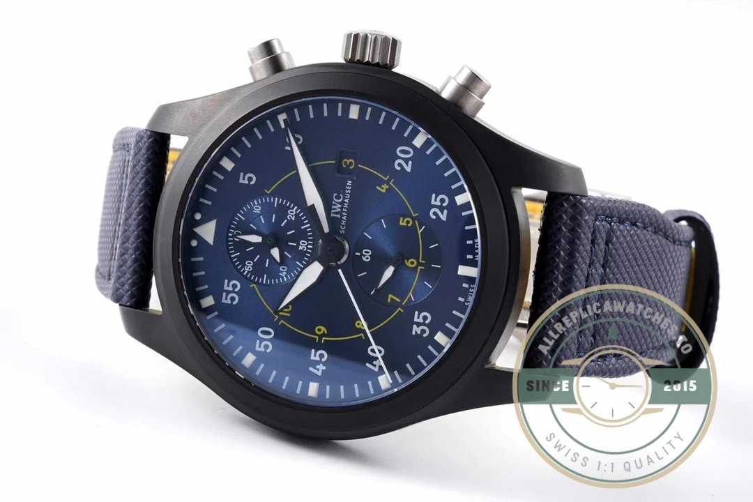 Replica IWC Pilot’s Chronograph Blue Angels 44.5mm IW389008 - Swiss-Made Clone Watch