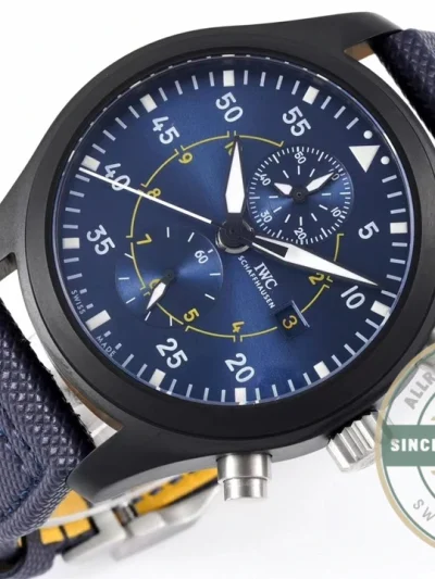Replica IWC Pilot’s Chronograph Blue Angels 44.5mm IW389008 - Budget Luxury Replica Watch