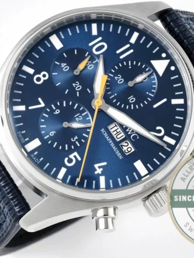 Replica IWC Pilot's IW377729 Blue Captain - Factory Super Clone Watch