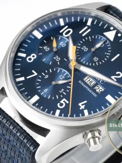 Replica IWC Pilot's IW377729 Blue Captain - Budget Luxury Replica Watch