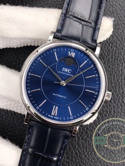 Replica IWC Portofino Blue Dial 40mm IW459402 - Factory Super Clone Watch