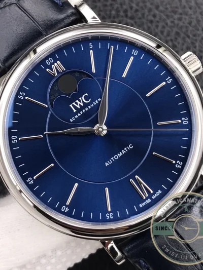 Replica IWC Portofino Blue Dial 40mm IW459402 - Swiss Movement Replica Watch