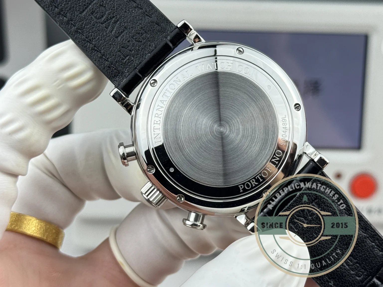Replica IWC Portofino Chronograph Black Dial IW391008 - Factory Super Clone Watch