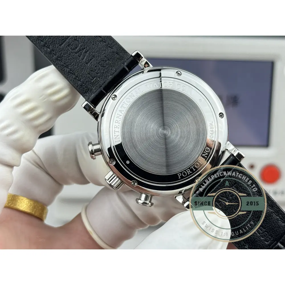 Replica IWC Portofino Chronograph Black Dial IW391008 - Factory Super Clone Watch