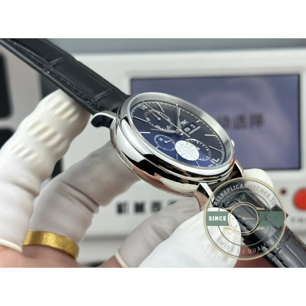 Replica IWC Portofino Chronograph Black Dial IW391008 - Top-Tier Swiss Replica Watch