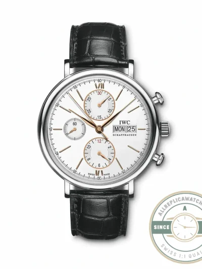 Replica IWC Portofino Chronograph Silver Dial 42 IW391001 - Swiss-Made Clone Watch