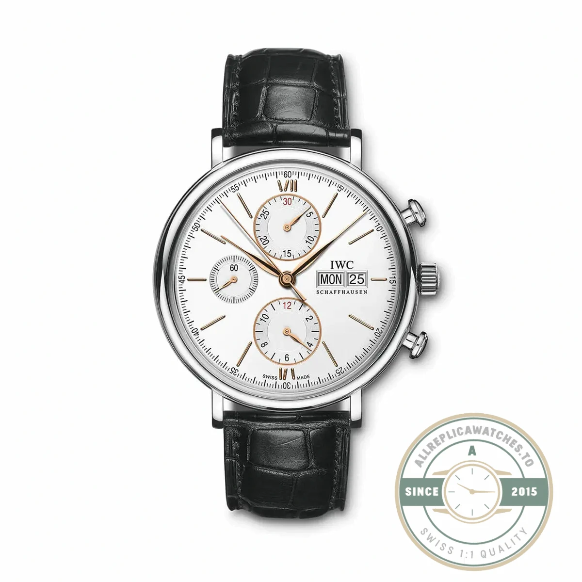 Replica IWC Portofino Chronograph Silver Dial 42 IW391001 - Swiss-Made Clone Watch