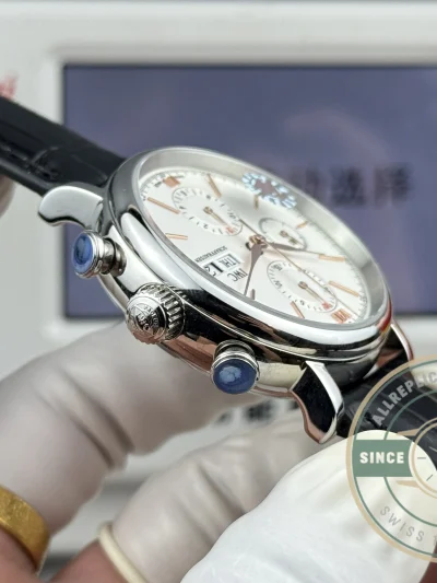 Replica IWC Portofino Chronograph Silver Dial 42 IW391001 - 1:1 Swiss Replica Watch