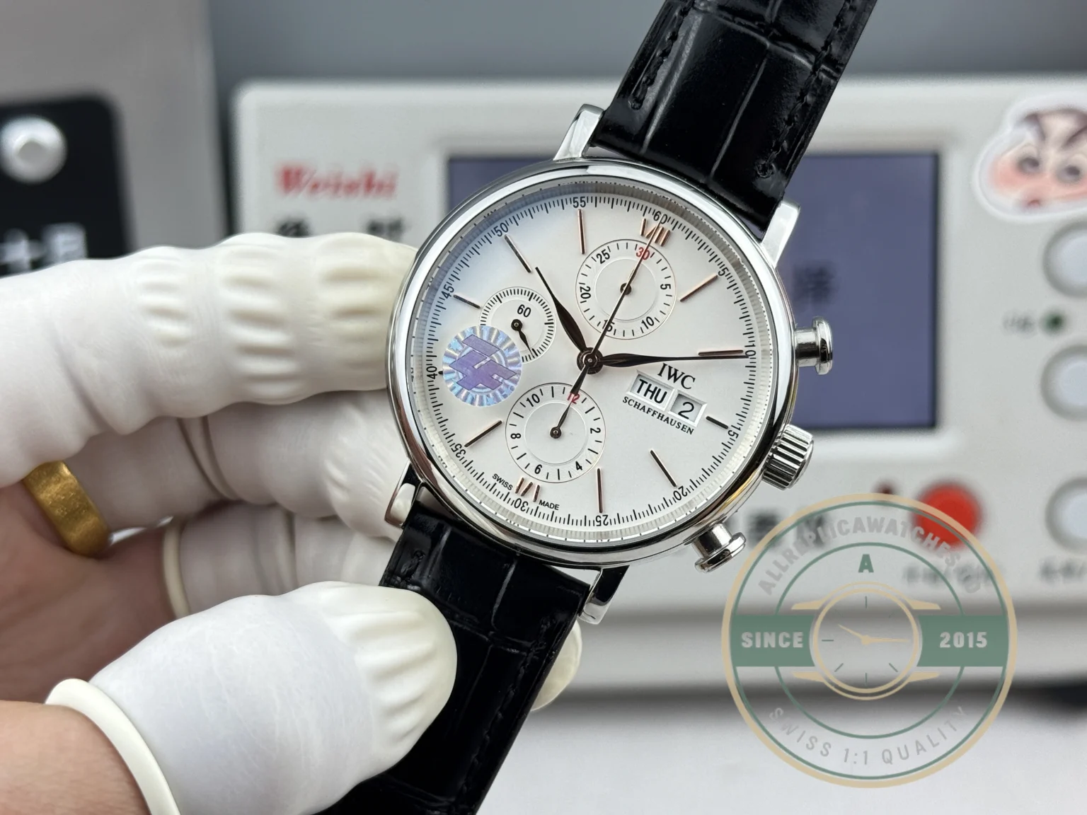 Replica IWC Portofino Chronograph Silver Dial 42 IW391001 - Best Quality Replica Watch