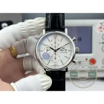 Replica IWC Portofino Chronograph Silver Dial 42 IW391001 - Premium Super Clone Watch