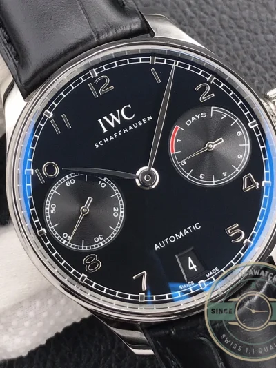 Replica IWC Portugieser 7 Days Automatic Black Dial IW500703 - Luxury Replica Watch