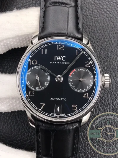 Replica IWC Portugieser 7 Days Automatic Black Dial IW500703 - 1:1 Swiss Replica Watch