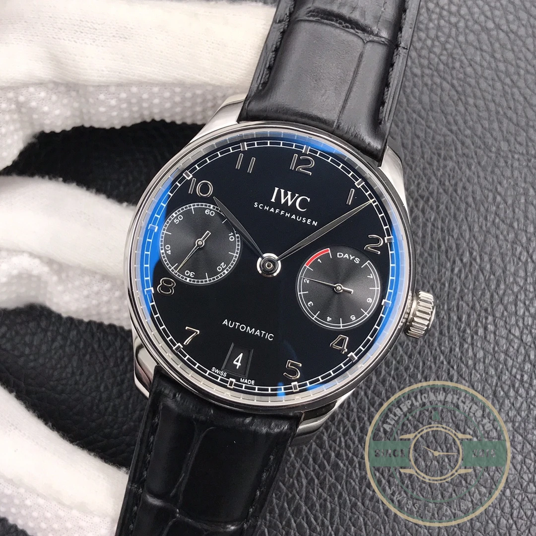 Replica IWC Portugieser 7 Days Automatic Black Dial IW500703 - High-Grade Replica Watch