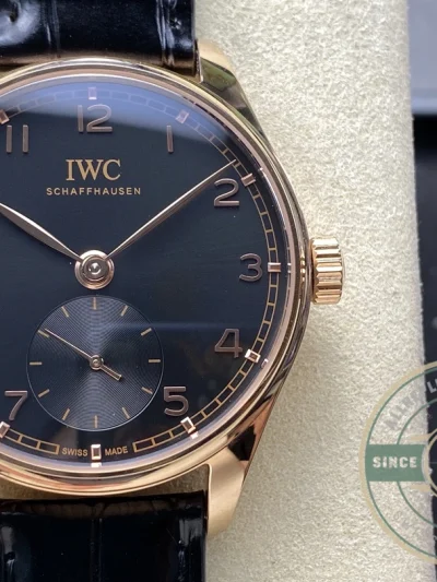 Replica IWC Portugieser Automatic 40mm Black Dial IW358401 - Best Quality Replica Watch