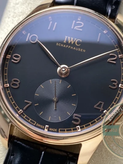 Replica IWC Portugieser Automatic 40mm Black Dial IW358401 - Budget Luxury Replica Watch