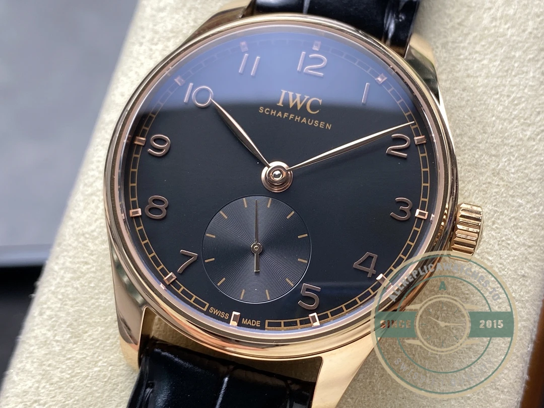 Replica IWC Portugieser Automatic 40mm Black Dial IW358401 - Budget Luxury Replica Watch