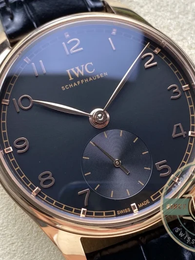 Replica IWC Portugieser Automatic 40mm Black Dial IW358401 - Best Quality Replica Watch