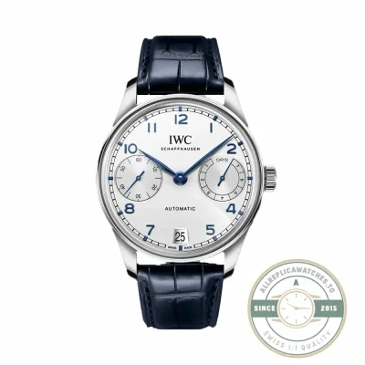 IWC Portugieser Automatic IW501702, silver dial in a 42mm steel case, replica