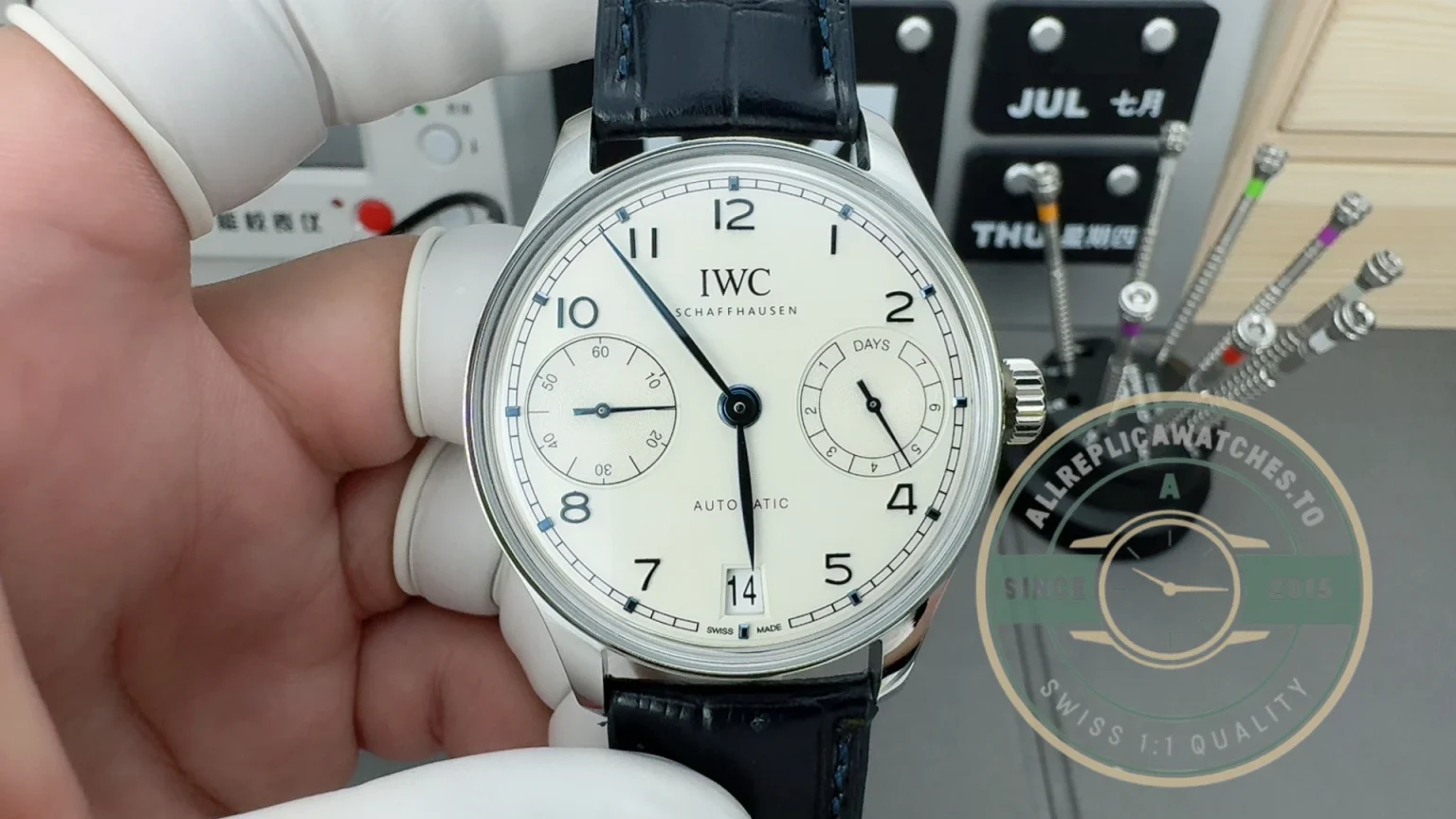Replica IWC Portugieser Automatic 42 Silver IW501702 - Budget Luxury Replica Watch