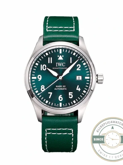 Replica IWC Schaffhausen Mark XX 40mm Green Dial IW328205 - Affordable Super Clone Watch
