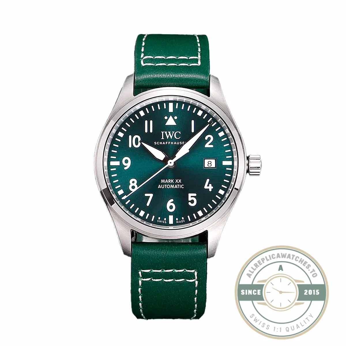 Replica IWC Schaffhausen Mark XX 40mm Green Dial IW328205 - Affordable Super Clone Watch