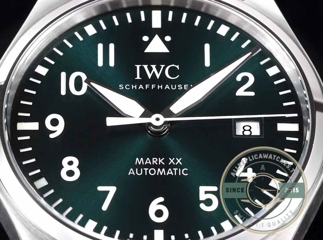Replica IWC Schaffhausen Mark XX 40mm Green Dial IW328205 - High-Grade Replica Watch
