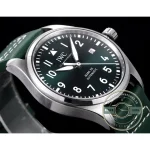Green dial of this 40mm Mark XX clone, its date set in at three o'clock