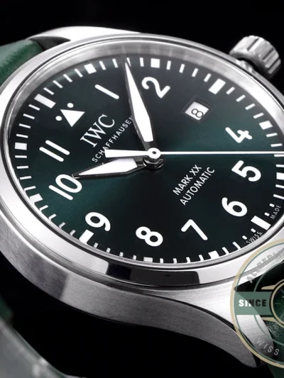 Replica IWC Schaffhausen Mark XX 40mm Green Dial IW328205 - Premium Super Clone Watch