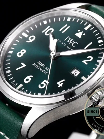 Replica IWC Schaffhausen Mark XX 40mm Green Dial IW328205 - High-Grade Replica Watch