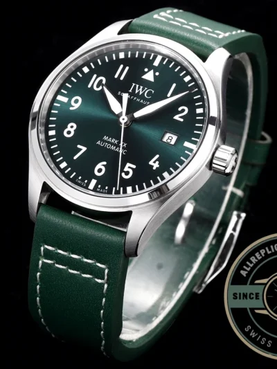 Replica IWC Schaffhausen Mark XX 40mm Green Dial IW328205 - Swiss-Made Clone Watch