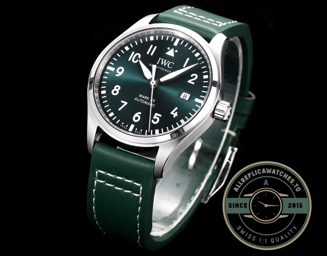 Replica IWC Schaffhausen Mark XX 40mm Green Dial IW328205 - Swiss-Made Clone Watch