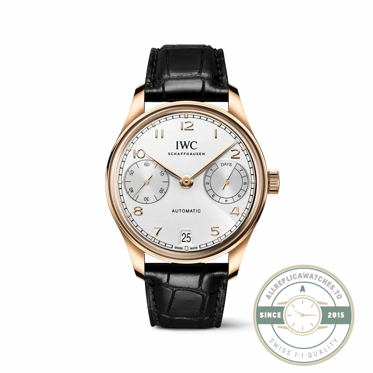 Replica IWC Schaffhausen Portugieser 42mm Rose Gold IW500701 - Best Quality Replica Watch