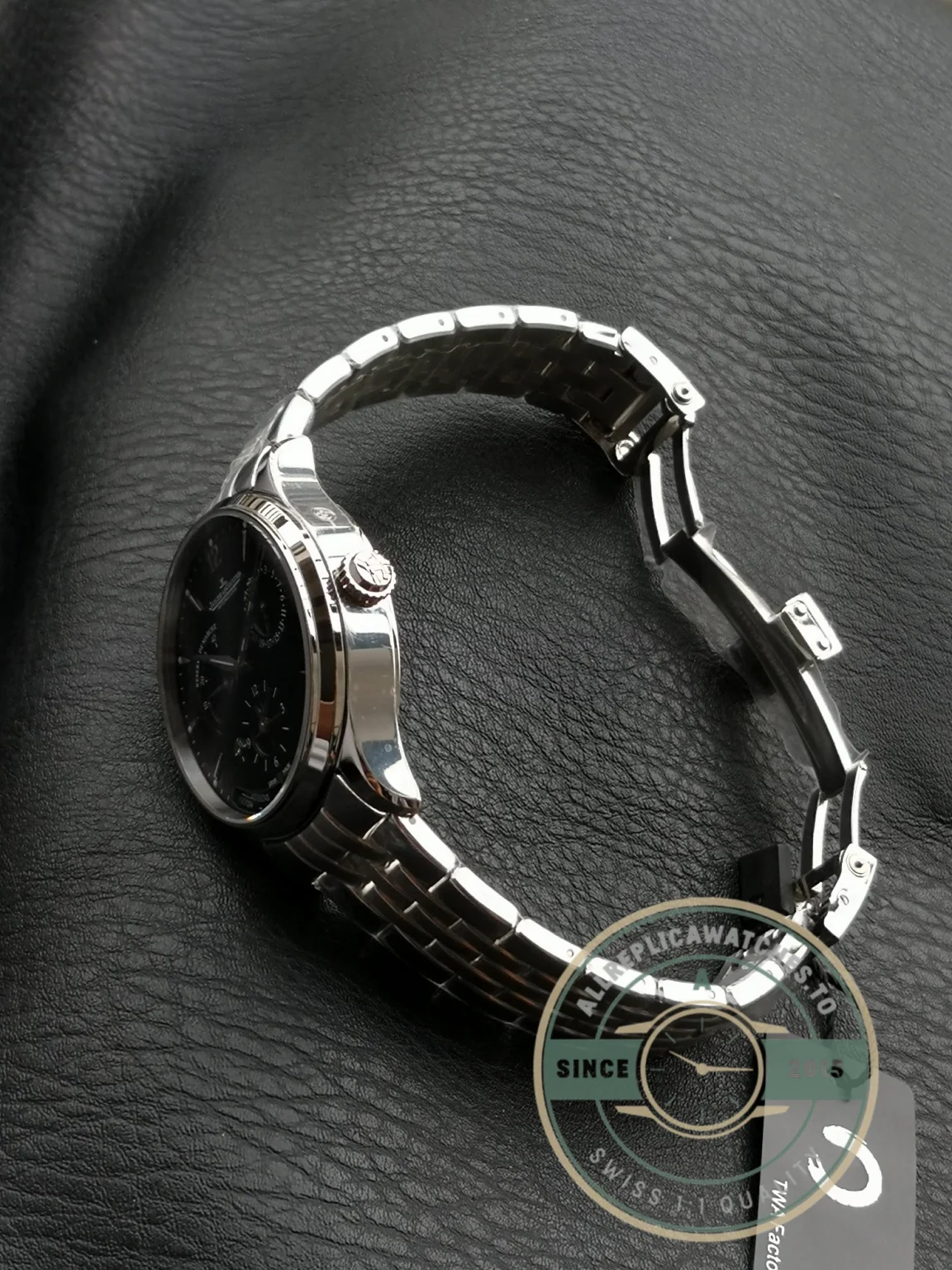 Replica Jaeger-LeCoultre Master Geographic Black Dial Q1428171 - Best Quality Replica Watch