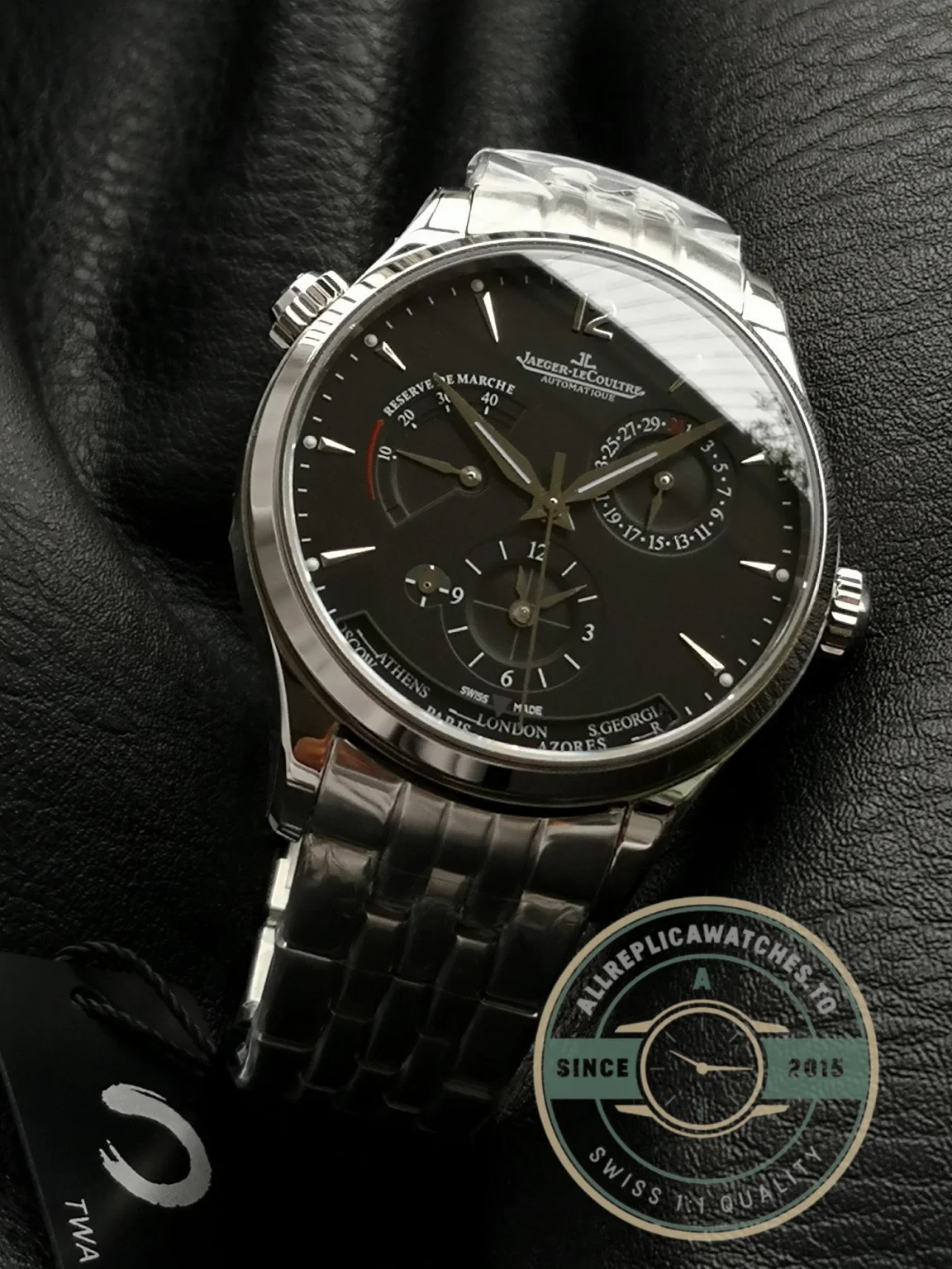 Replica Jaeger-LeCoultre Master Geographic Black Dial Q1428171 - Swiss-Made Clone Watch