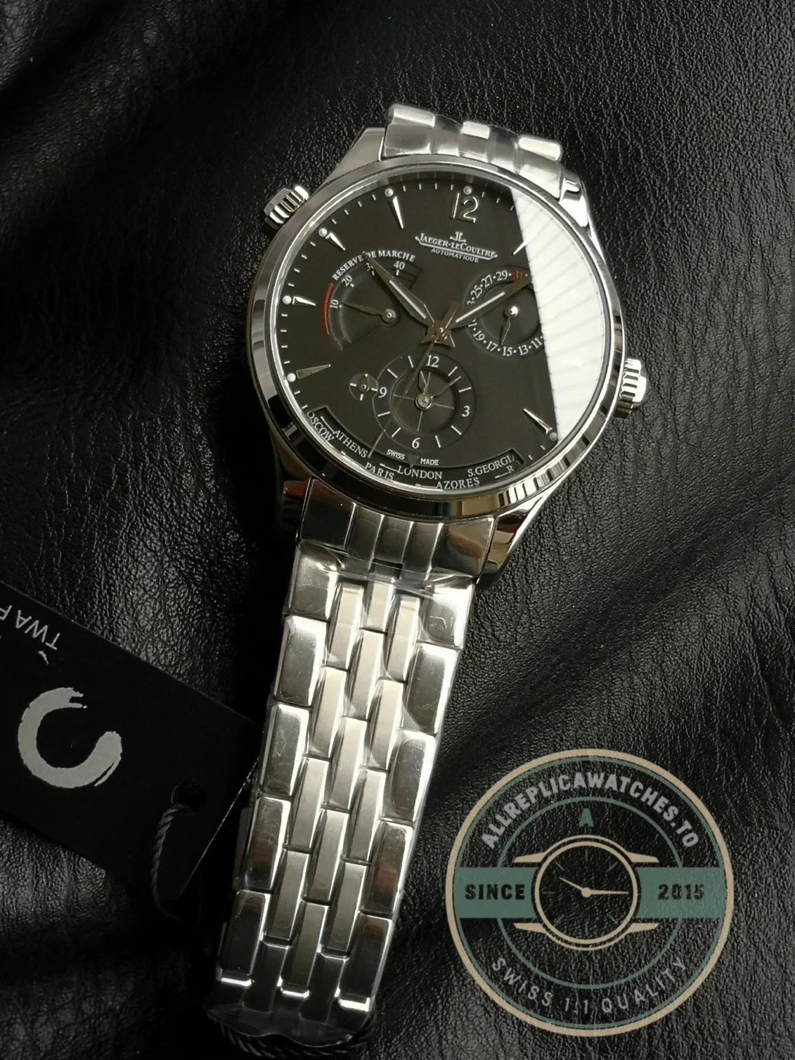 Replica Jaeger-LeCoultre Master Geographic Black Dial Q1428171 - Swiss-Made Clone Watch