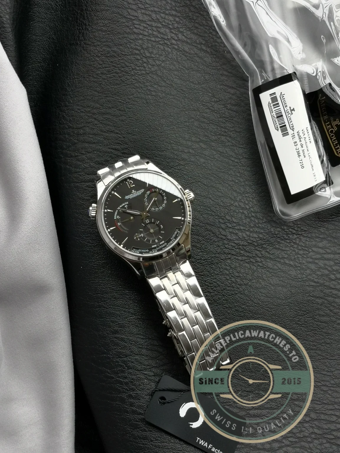 Replica Jaeger-LeCoultre Master Geographic Black Dial Q1428171 - Affordable Luxury Replica Timepiece