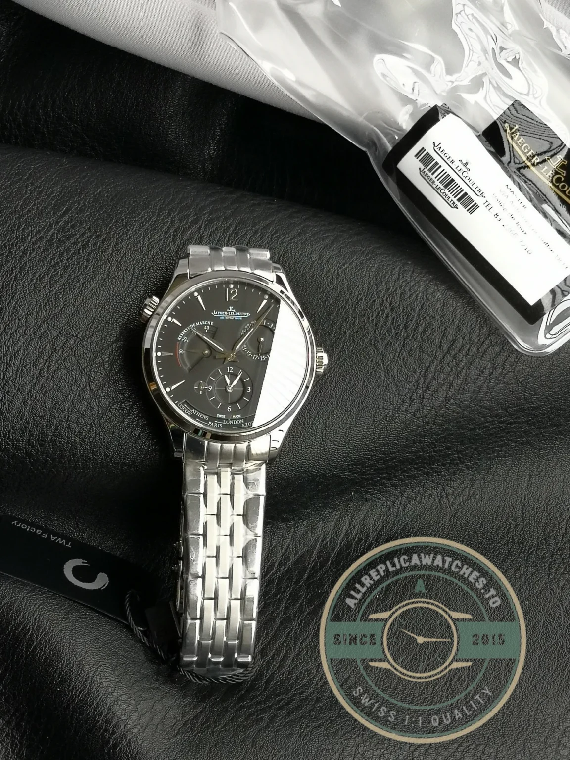 Replica Jaeger-LeCoultre Master Geographic Black Dial Q1428171 - Luxury Replica Watch