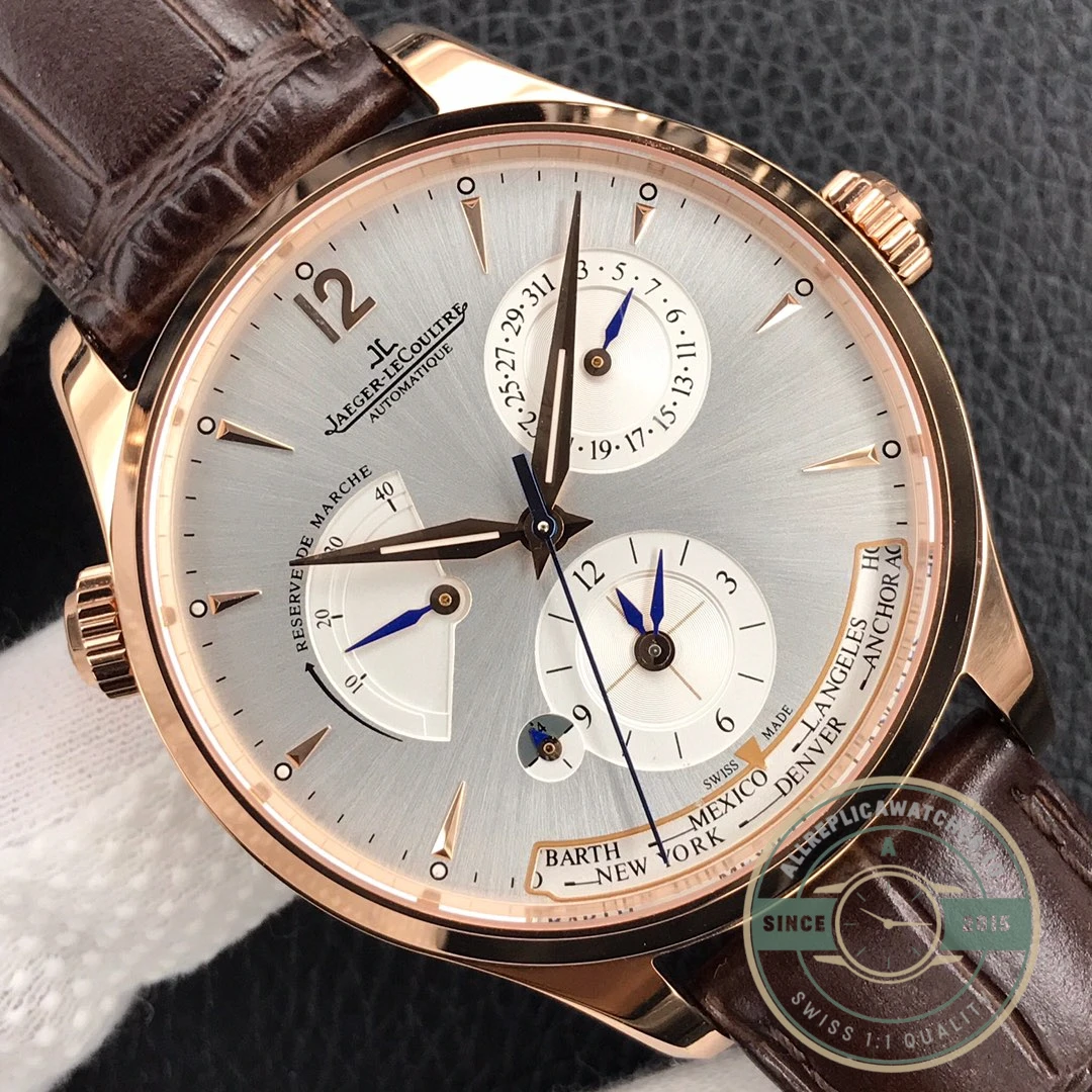 Replica Jaeger LeCoultre Master Geographic Silver Dial Q1422421 - Top-Tier Swiss Replica Watch
