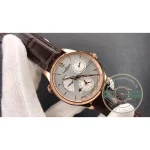 Pink gold case profile, 39mm across under a thin polished bezel
