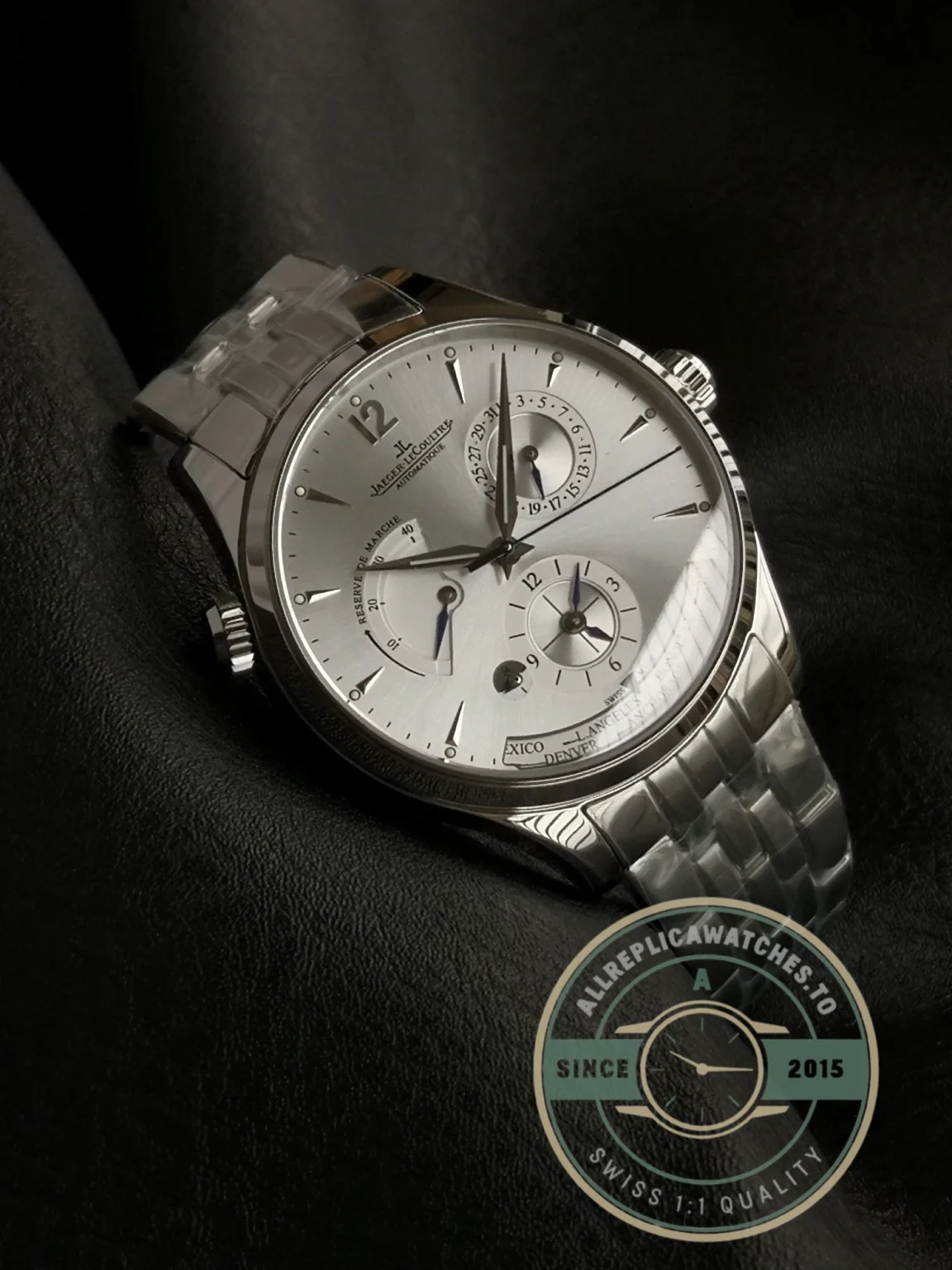 Replica Jaeger-LeCoultre Master Geographic Silver Dial Q1428121 - 1:1 Swiss Replica Watch