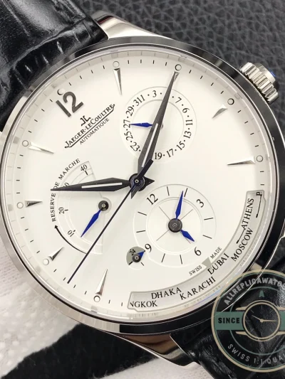 Replica Jaeger-LeCoultre Master Geographic White Dial Q1428421 - Luxury Replica Watch